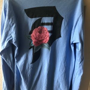Primitive long sleeve rose shirt